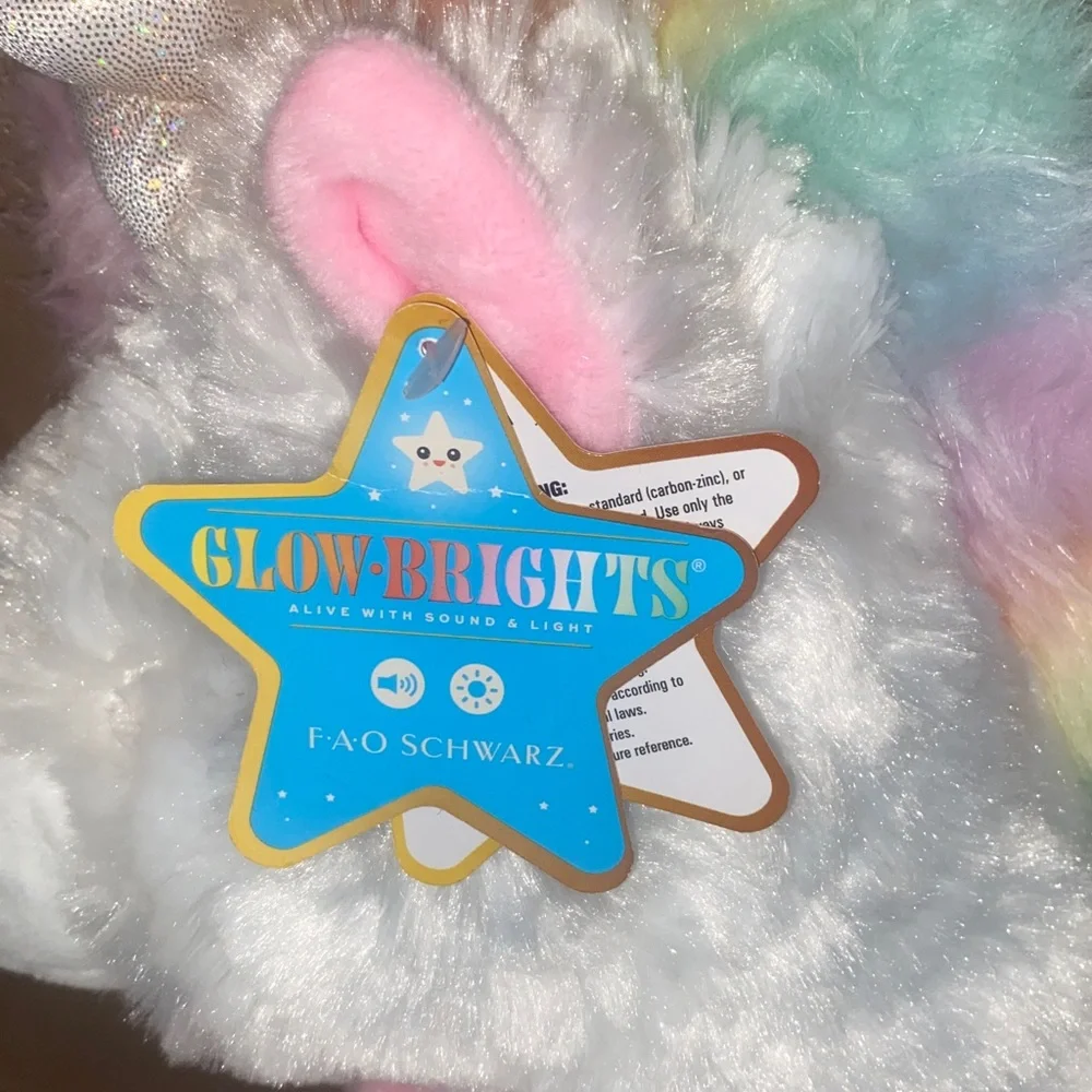 NWT FAO Schwarz Light Up Unicorn With Sound & Light - Picture 5 of 8